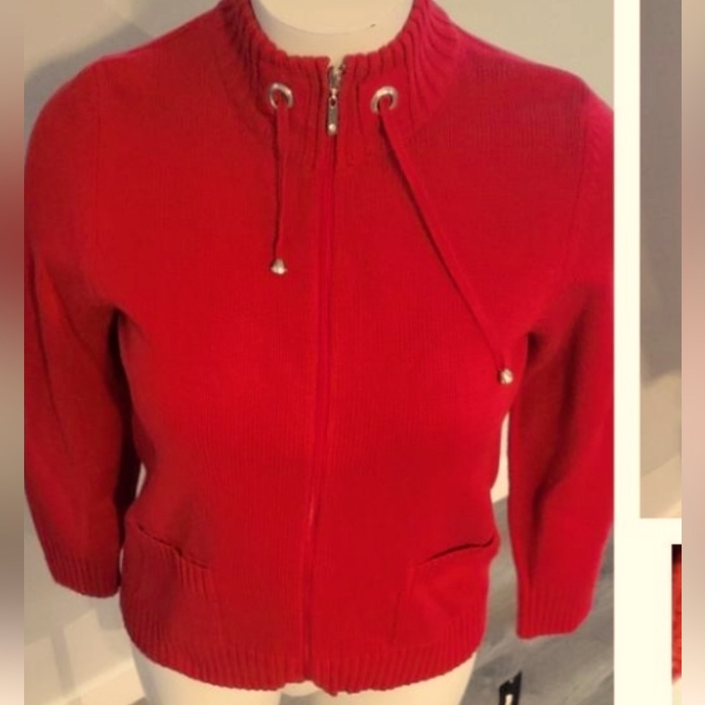 Alia Vintage Red Cardigan